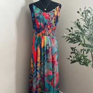 City Chic flowy floral dress. Plus size S (16) (Jacket &Jewlery not included)